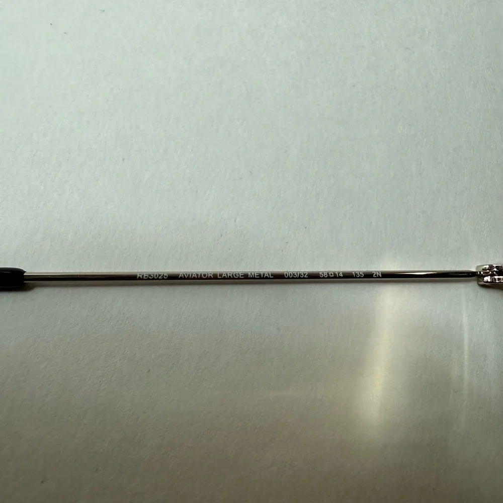 Ray-Ban Aviator Sunglasses RB3025 58mm Silver Frame & Gray Gradient Lenses003/32 - Picture 11 of 12